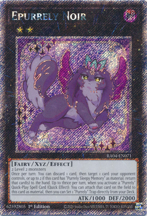 Epurrely Noir (Platinum Secret Rare) - RA04-EN071 - Platinum Secret Rare - 1st Edition