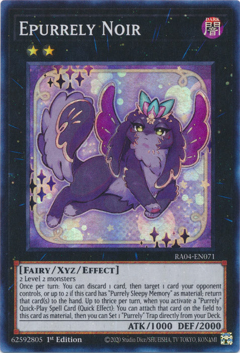 Epurrely Noir - RA04-EN071 - Super Rare - 1st Edition
