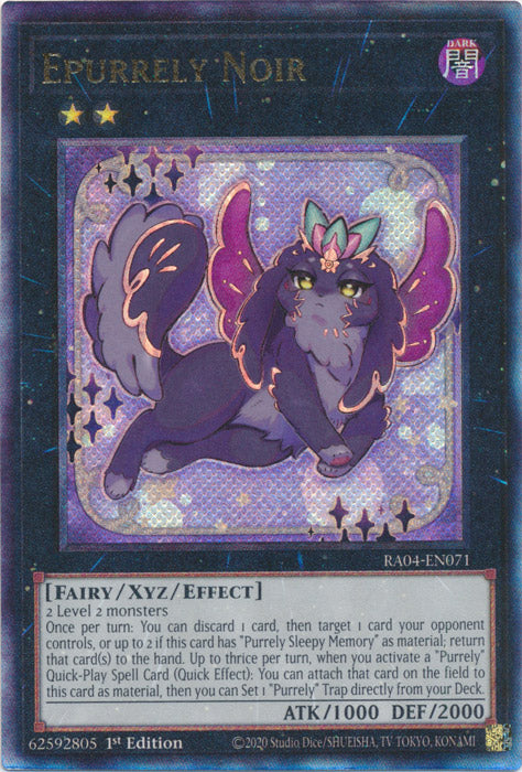 Epurrely Noir (PUR) - RA04-EN071 - Prismatic Ultimate Rare - 1st Edition