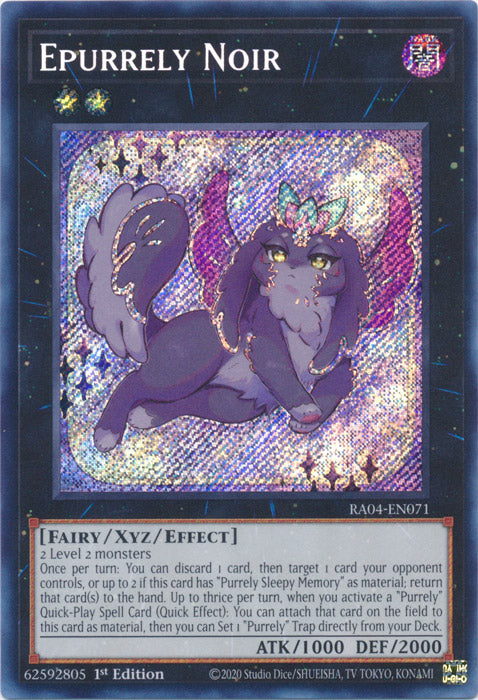 Epurrely Noir (Secret Rare) - RA04-EN071 - Secret Rare - 1st Edition