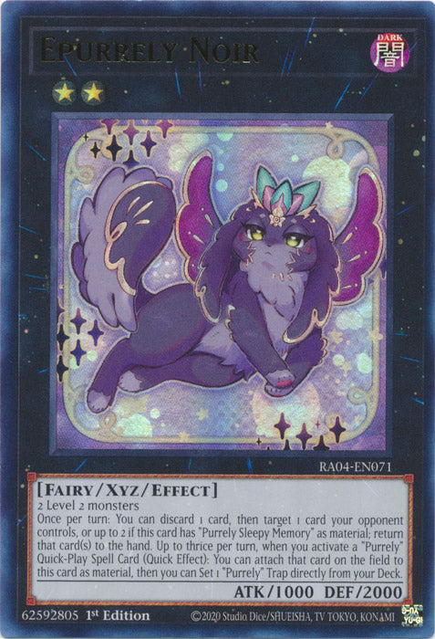 Epurrely Noir (UR) - RA04-EN071 - Ultra Rare - 1st Edition
