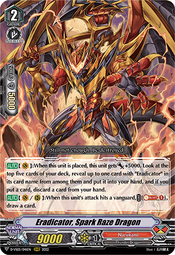 Eradicator, Spark Raze Dragon - D-VS05/041 - Triple Rare available at 401 Games Canada