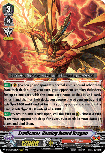 Eradicator, Vowing Sword Dragon - D-VS01/036 - Triple Rare available at 401 Games Canada