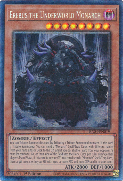 Erebus the Underworld Monarch (PCR) - RA04-EN019 - Prismatic Collector's Rare - 1st Edition