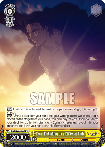 Eren: Embarking on a Different Path - AOT/SX04-E006S - Super Rare available at 401 Games Canada