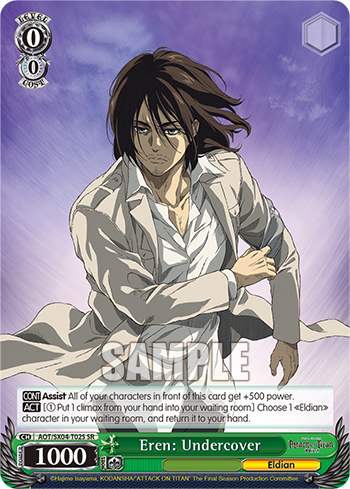 Eren: Undercover - AOT/SX04-ET02S - Super Rare available at 401 Games Canada