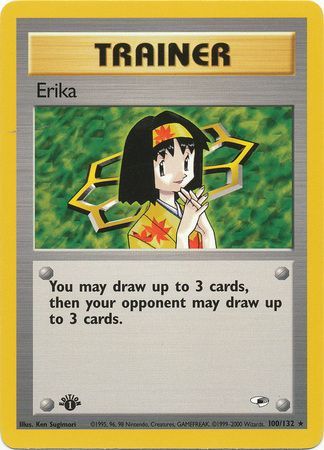 Erika - 100/132 - Rare - 1st Edition available at 401 Games Canada