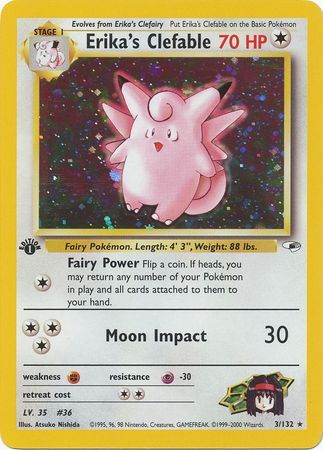 Erika's Clefable - 3/132 - Holo - 1st Edition available at 401 Games Canada