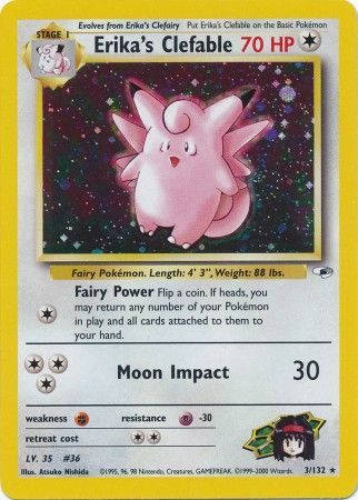 Erika's Clefable - 3/132 - Holo - Unlimited available at 401 Games Canada