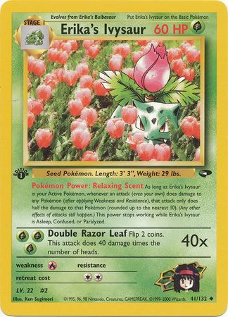 Erika's Ivysaur - 41/132 - Uncommon - 1st Edition available at 401 Games Canada