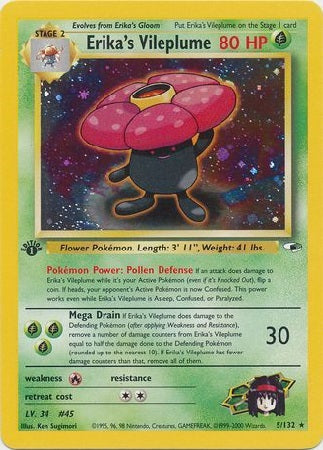 Erika's Vileplume - 5/132 - Holo - 1st Edition available at 401 Games Canada