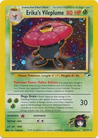 Erika's Vileplume - 5/132 - Holo - Unlimited available at 401 Games Canada