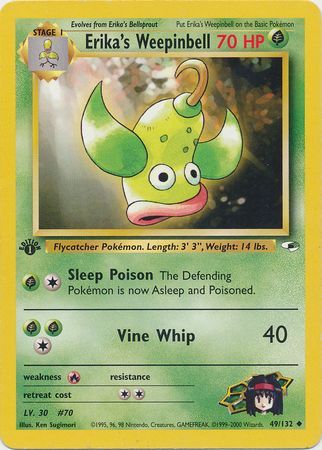 Erika's Weepinbell - 49/132 - Uncommon - 1st Edition available at 401 Games Canada