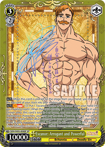 Escanor: Arrogant and Powerful - SDS/SX05-E004SP - Special Rare available at 401 Games Canada