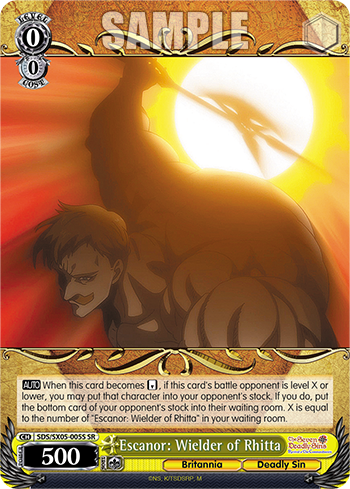 Escanor: Wielder of Rhitta - SDS/SX05-E005S - Super Rare available at 401 Games Canada