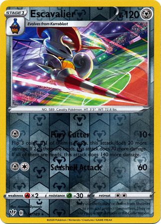 Escavalier - 124/189 - Rare - Reverse Holo available at 401 Games Canada