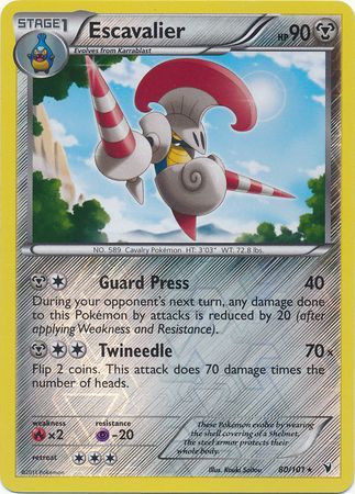 Escavalier - 80/101 - Rare - Reverse Holo available at 401 Games Canada