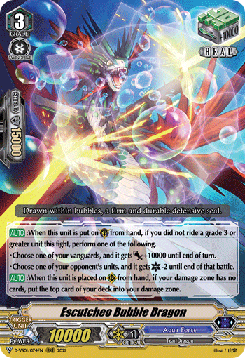 Escutcheo Bubble Dragon - D-VS01/074 - Triple Rare available at 401 Games Canada