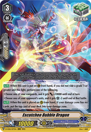 Escutcheo Bubble Dragon - D-VS05/077 - Triple Rare available at 401 Games Canada