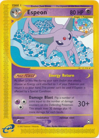 Espeon - 11/147 - Rare available at 401 Games Canada