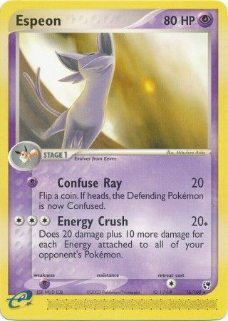 Espeon - 16/100 - Rare available at 401 Games Canada
