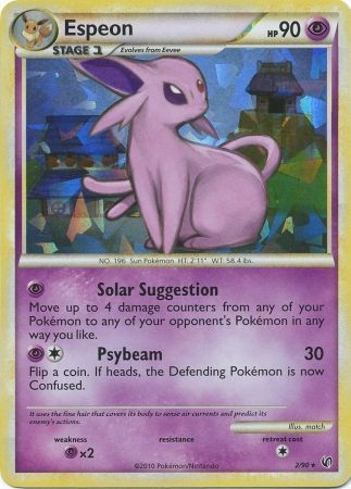 Espeon - 2/90 - Shattered Holo Rare - Theme Deck Exclusive available at 401 Games Canada