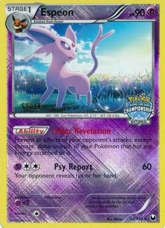 Espeon - 48/108 - Promo (Staff National Championships 2012-13) available at 401 Games Canada