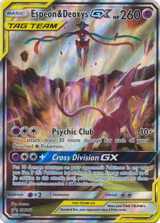 Espeon & Deoxys GX - SM240 - Alternate Art Promo available at 401 Games Canada