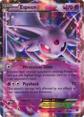 Espeon EX - 52/122 - Ultra Rare available at 401 Games Canada