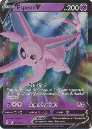 Espeon V - 064/203 - Ultra Rare available at 401 Games Canada