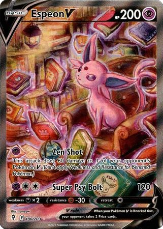 Espeon V - 180/203 - Alternate Art Ultra Rare available at 401 Games Canada