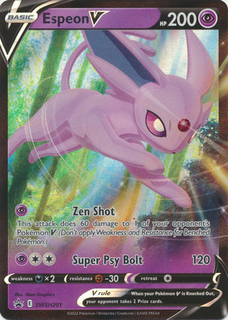 Espeon V - SWSH201 - Promo available at 401 Games Canada