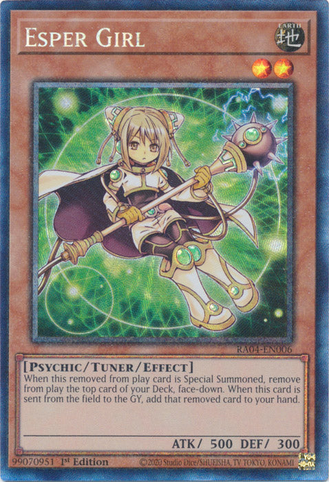 Esper Girl (PCR) - RA04-EN006 - Prismatic Collector's Rare - 1st Edition