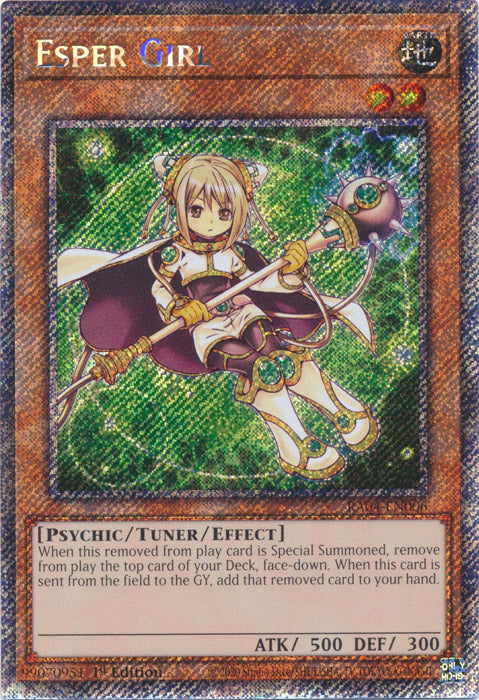 Esper Girl (Platinum Secret Rare) - RA04-EN006 - Platinum Secret Rare - 1st Edition