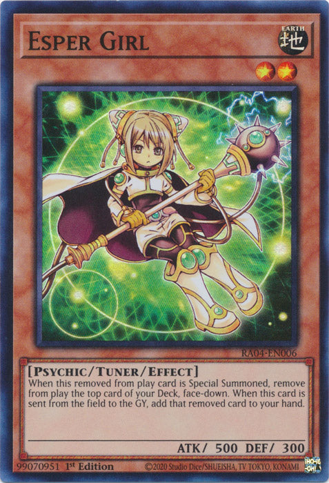 Esper Girl - RA04-EN006 - Super Rare - 1st Edition