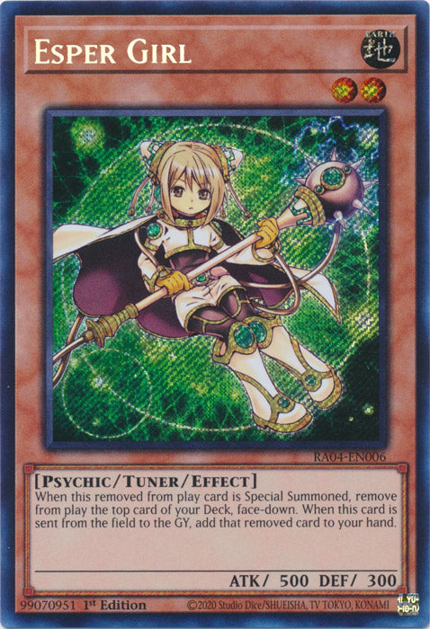 Esper Girl (Secret Rare) - RA04-EN006 - Secret Rare - 1st Edition