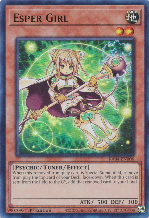 Esper Girl (UR) - RA04-EN006 - Ultra Rare - 1st Edition