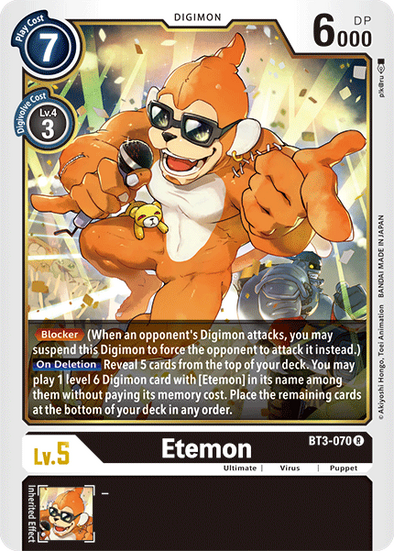 Etemon - BT3-070 - Rare available at 401 Games Canada