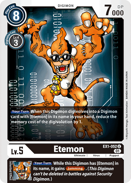 Etemon - EX1-052 - Uncommon available at 401 Games Canada