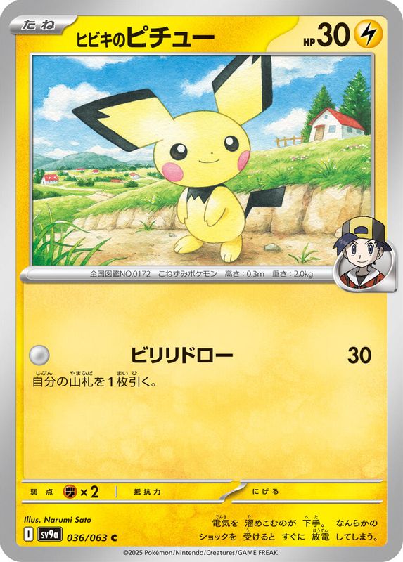 Ethan's Pichu (Japanese) - 036/063 - Common