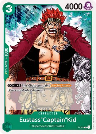 Eustass"Captain"Kid (Promotion Pack 2022) - P-003 - Promo available at 401 Games Canada
