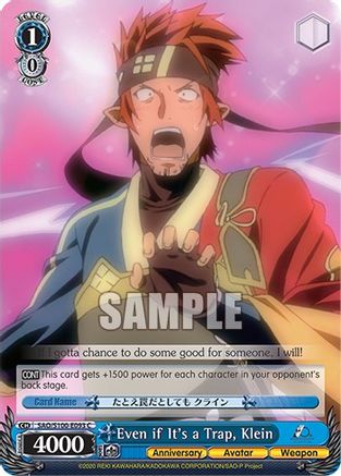 Even if It's a Trap, Klein - SAO/S100-E093 - Common available at 401 Games Canada