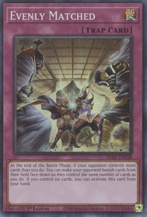 Evenly Matched - SDBT-EN038 - Super Rare - 1st Edition available at 401 Games Canada