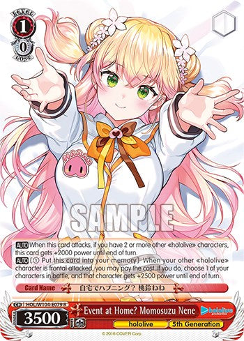 Event at Home? Momosuzu Nene (R) - HOL/W104-E079R - Rare available at 401 Games Canada