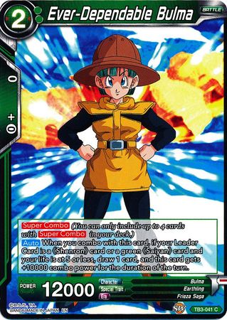 Ever-Dependable Bulma - TB3-041 - Common available at 401 Games Canada