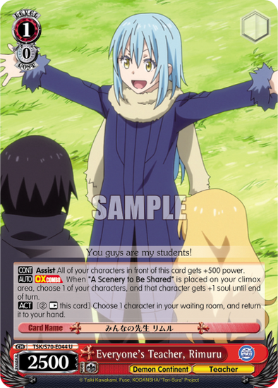 Everyone's Teacher, Rimuru - TSK/S70-E044 - Uncommon available at 401 Games Canada