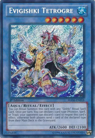 Evigishki Tetrogre - HA06-EN018 - Secret Rare - 1st Edition available at 401 Games Canada