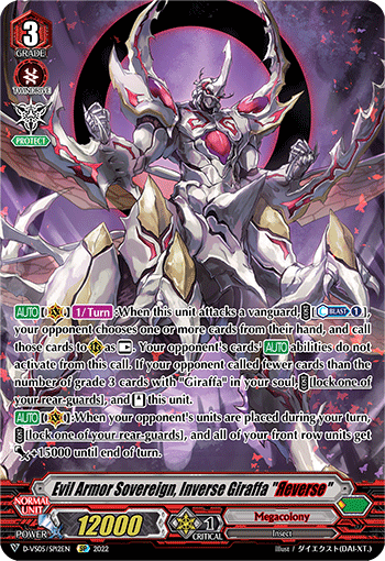 Evil Armor Sovereign, Inverse Giraffa 'Reverse' - D-VS05/SP12 - Special Parallel available at 401 Games Canada