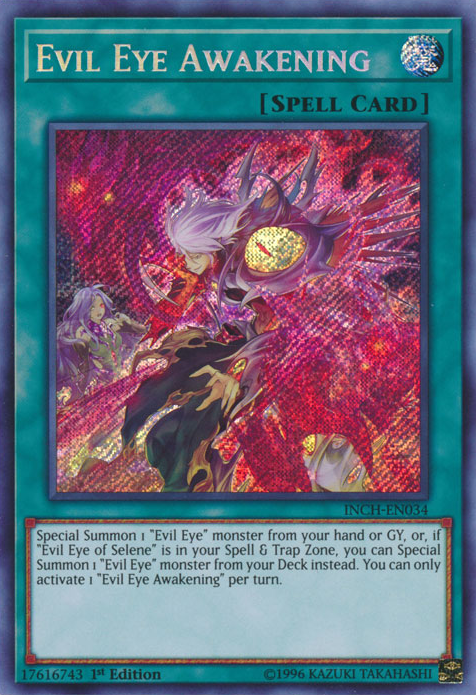 Evil Eye Awakening - INCH-EN034 - Secret Rare - 1st Edition available at 401 Games Canada