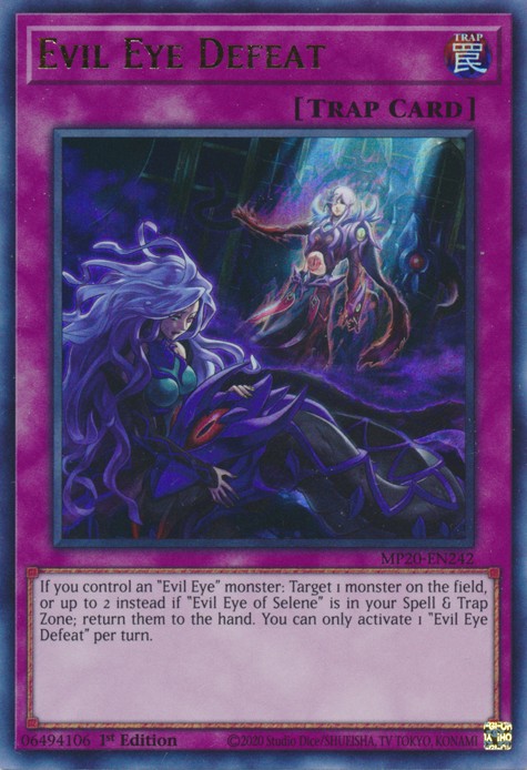 Evil Eye Defeat - MP20-EN242 - Ultra Rare - 1st Edition available at 401 Games Canada